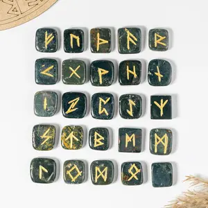 Futhark Rune Set | Gemstone Rune Stones | Runic Crystals