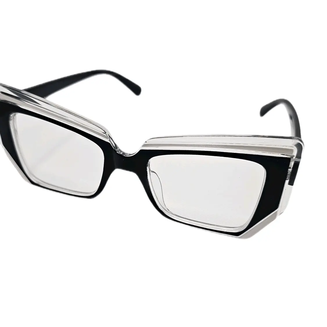 Sunny Nites Black "MAUI" Clear Sunglasses - Stylish and Trendy Accessory for Any Occasion
