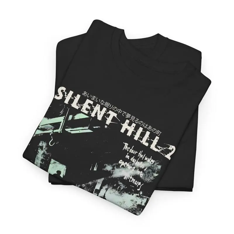 Men's Silent Hill 2 Retro Print Cotton T-Shirt - Menswear Tee