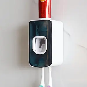 With a dual slot design and automatic toothpaste squeezer, it's the most convenient toothbrush and toothpaste organizer.Upgrade your bathroom storage with this sleek black wall-mounted unit.