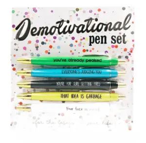Demotivational Pens Set