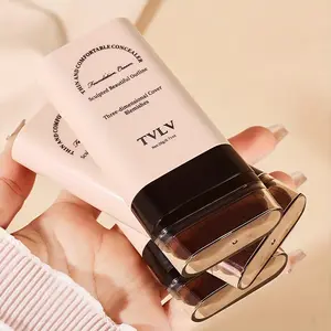 【Mother's Day gift】TVLV 2Pcs Two In One Concealer Foundation Make-up Stick - Waterproof Sweat Proof Matte Effect Collapsible Cream Natural Warm Beige Wheat Honey Makeup Sticks
