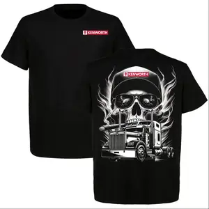 Kenworth T-Shirt, Kenworth Skull Trucker Shirt, Classic Kenworth Logo Shirt, Premium Cotton, Trucker Tee, Vintage Tshirt Classic