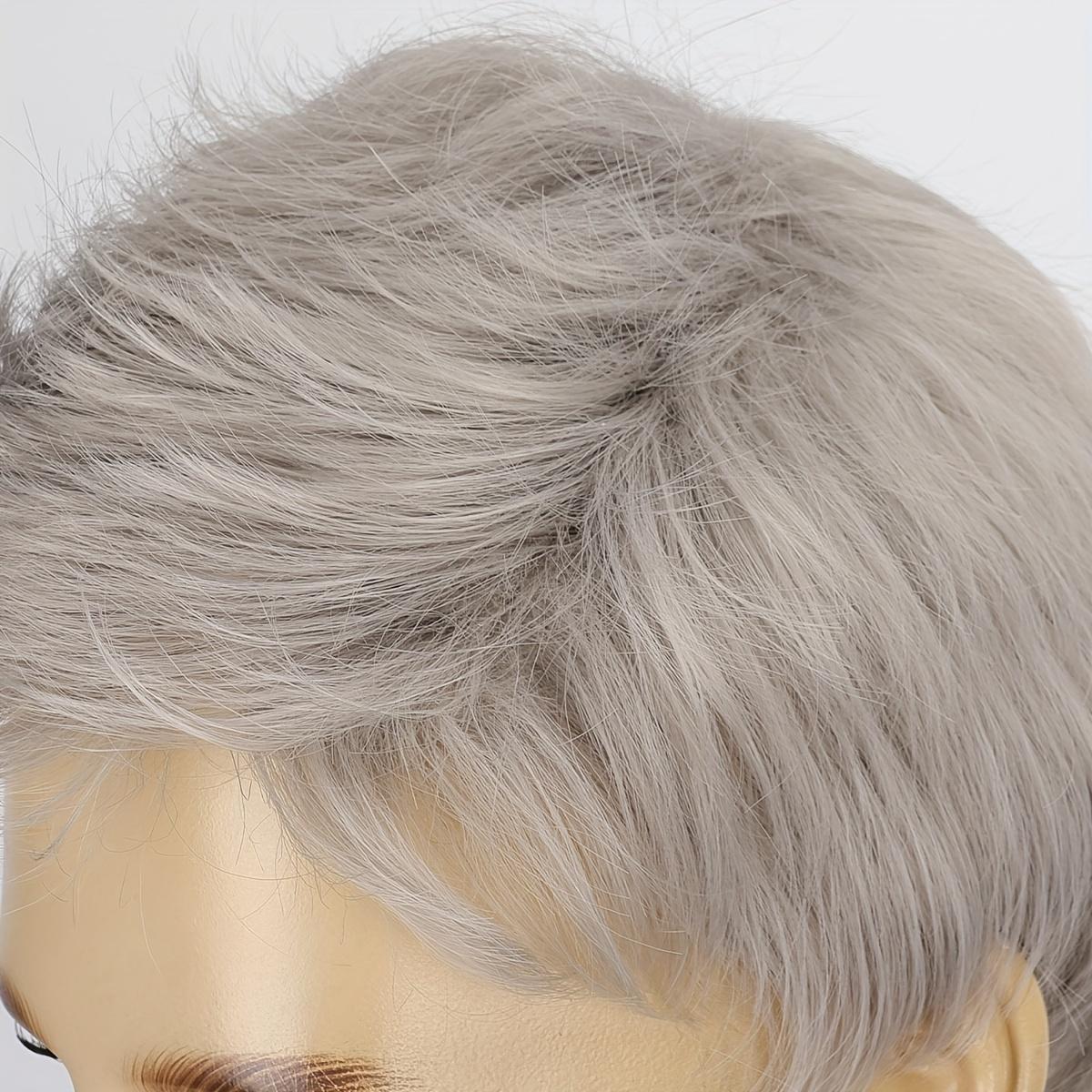 6 Inch Looking Men Short Hair Wigs Handsome Male Daily Costume Wigs Synthetic Fiber Wigs Hair Replacement Wigs