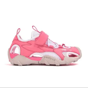 Pediped Neptune Flex Pink Breathable Canvas Slip-Resistant Sole Kids Shoes for Healthy Foot Development Approved by APMA