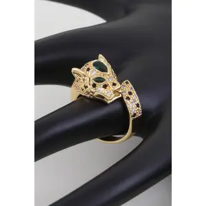 Jeweled Jaguar Wrap Ring preppy jewelry