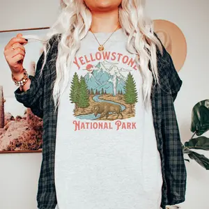 Yellowstone T Shirt Hoodie Sweater, Yellowstone National Park T-Shirt, Hippie Tee Vintage Inspired T-shirt, Unisex Tee, National Park Sweatshirt