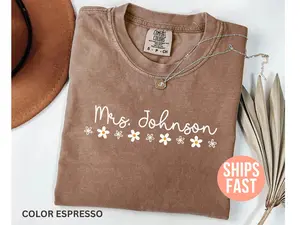 Comfort Colors Custom Teacher Name Shirt, Teacher Team Shirts, Personalized Teacher Shirt, Teacher Appreciation Gifts, Back to School Shirt