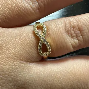 Elegant Infinity Ring Size 7 with Sparkling Stones for All Occasions Perfect Gift for Her