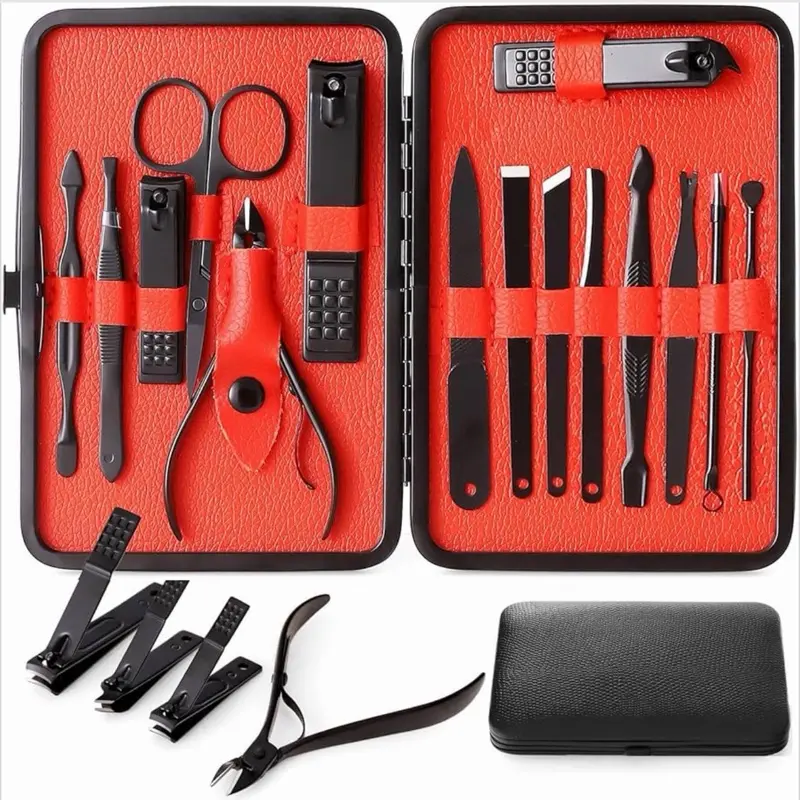 15-Piece Nail Care Manicure Set, Professional Beauty & Personal Care Manicure & Pedicure Tool Kit