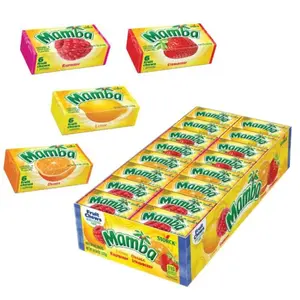 Mamba Fruit Chews Candy 48 ct. - Sweet and Chewy Candy with Fruity Flavors - 48 Count Pack Snack Bonbon