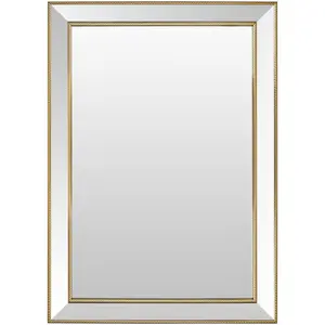 Netzschkau Rectangular Gold Mirror