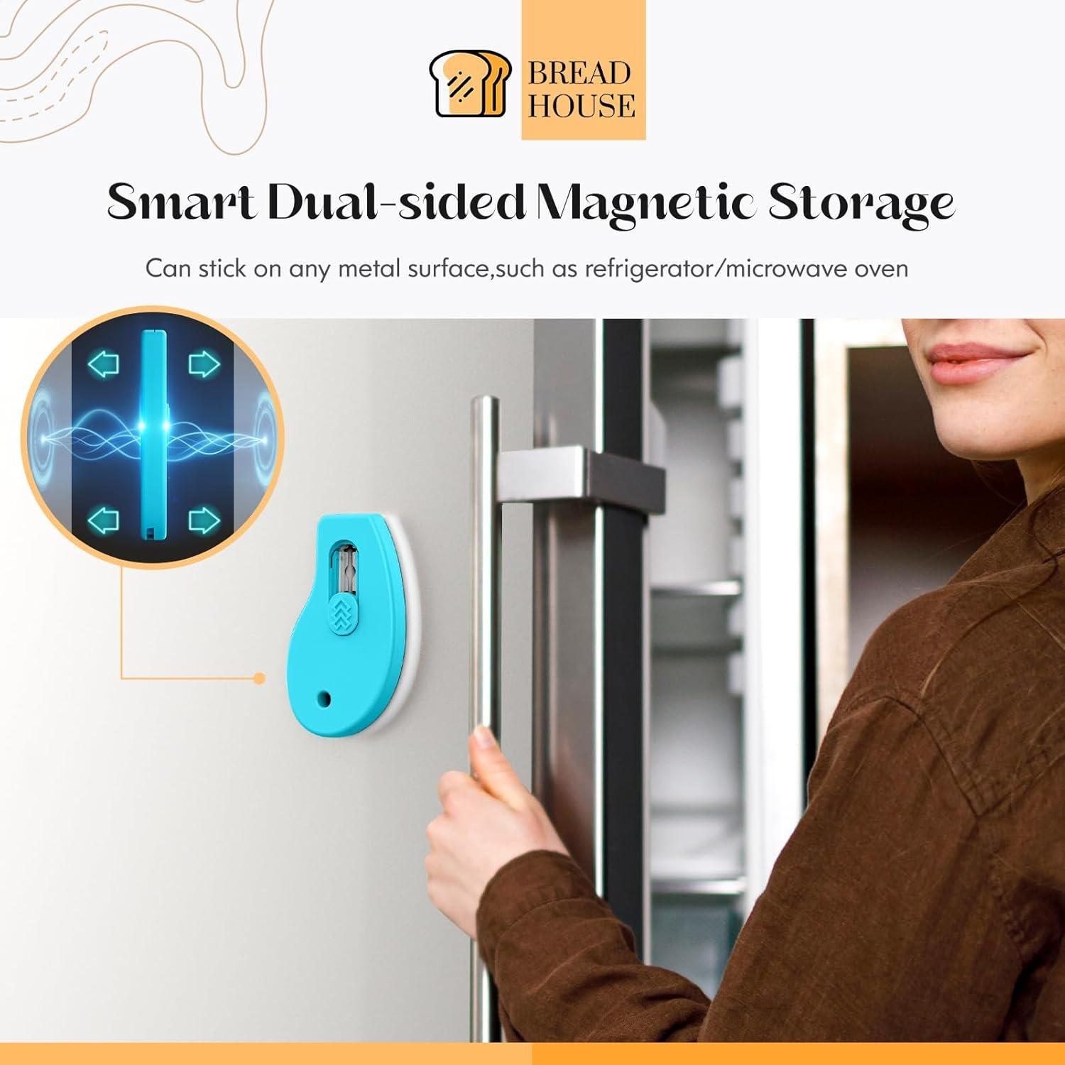 Bread Lame Sourdough Scoring Tool Extractable Magnetic Scorer Knife 5 Replaceable Blades Baking Tool