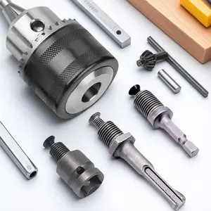 Drill Chuck Adapter, 3/8-24unf Conversion Impact Wrench Adapter, Portable Multi-Functional Set for Home Repair DIY, Woodworking, Construction Site, Impact Bit Set, Heavy Duty