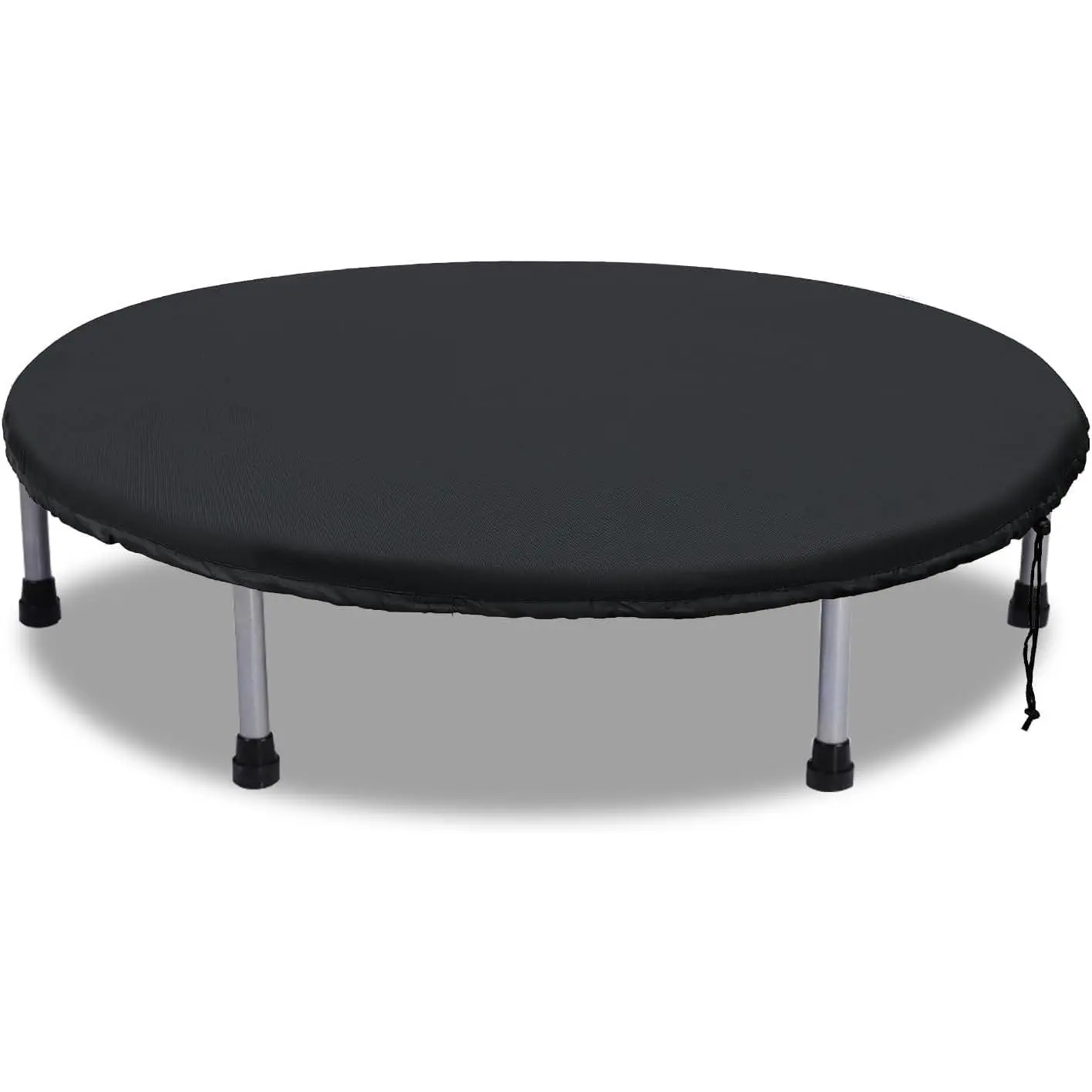 40 Inch Round Mini Trampoline Cover, Waterproof Sunproof Dustproof Replacement Protective Cover for Fitness Jumping Bed, for Adults Toddler Indoor Outdoor Use, Black (Not Spring Mat)