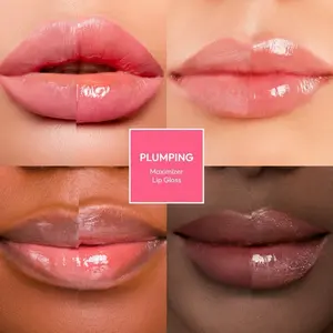 Plumping Lip Gloss – Hydrating, Voluminous, High-Shine, Cruelty-Free Lip Plumper, Smoothing, Instinct Lip Maximizer, 4 Colors, 0.15 FL oz. (CLEAR)