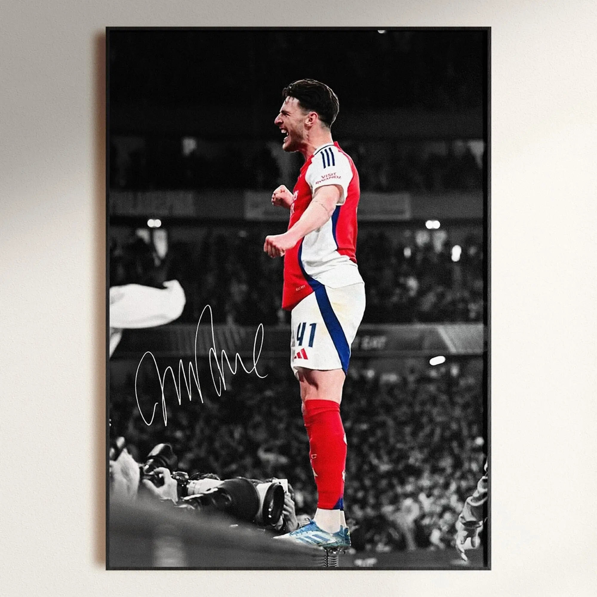 Declan Rice Poster, Signed Football Poster, Arsenal Fan Gift( Unframed - Print Only )