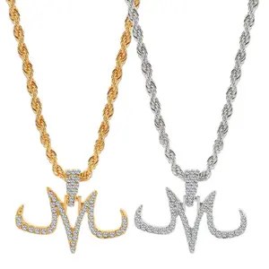 Dragon Ball Z Necklace – Majin Buu/Beerus Pendant, Iced Out Cubic Zirconia, Hip Hop Anime Chain for Men lucky gift
