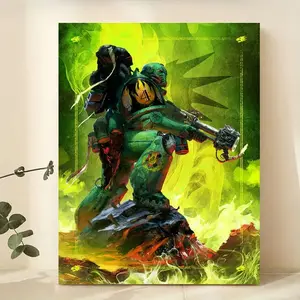 Warhammer Salamanders Space Marines Poster | Fantasy Sci-Fi Gaming Wall Art Print | Tactical Marines Artwork | Gamer Room Decor | Bedroom, Dorm, Living Room Wall Decor | Gift for Gamers