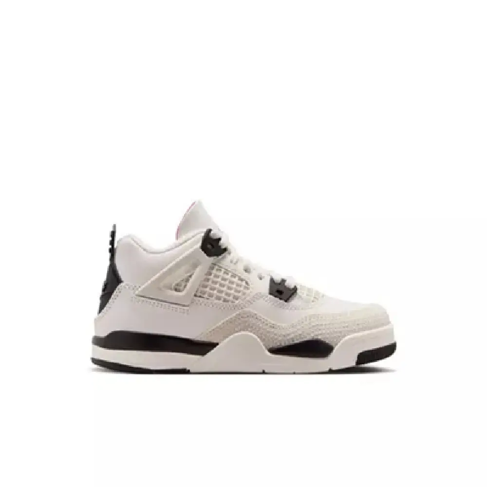 Little Kid's Jordan 4 Retro OG FC Sail/Black-University Red (IM4028 100)