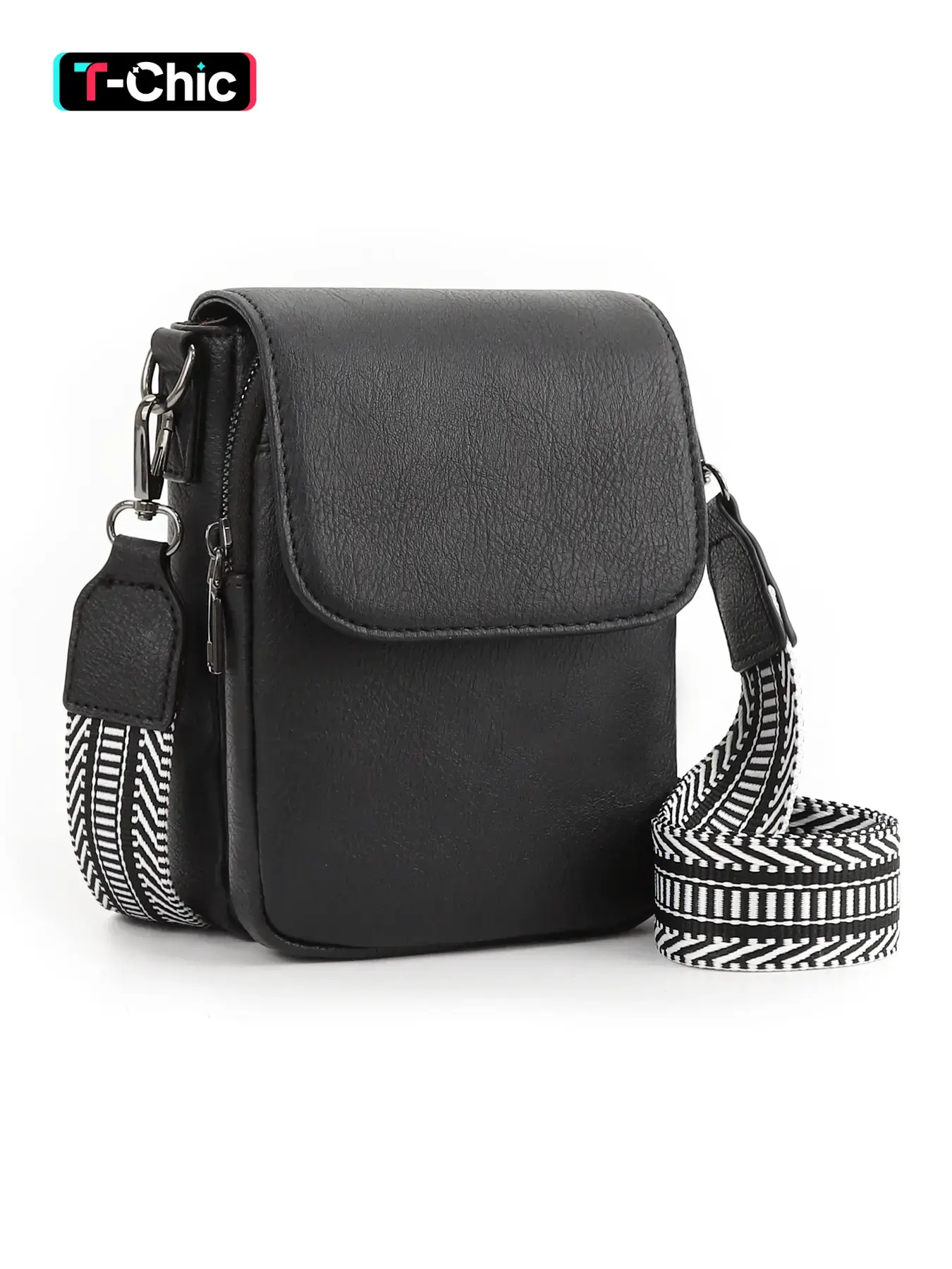 Women's Fashionable PU Leather Adjustable Crossbody Shoulder Bag, Casual Versatile Triple Compartment Cell Phone Crossbody Wallet with Card Slots, Trendy All-match Commuter Bag for Daily Used, Everyday Crossbody Bag, Casual Crossbody Bags