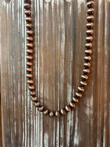 Large Copper Beaded Necklace