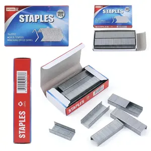 5/10 Boxes Staplers (1000pcs Per Box), Made of Stainless Steel, Capable of Binding 25 Sheets, Ideal for Standard Staplers, Ensuring Smooth Stapling for Home And Office Use