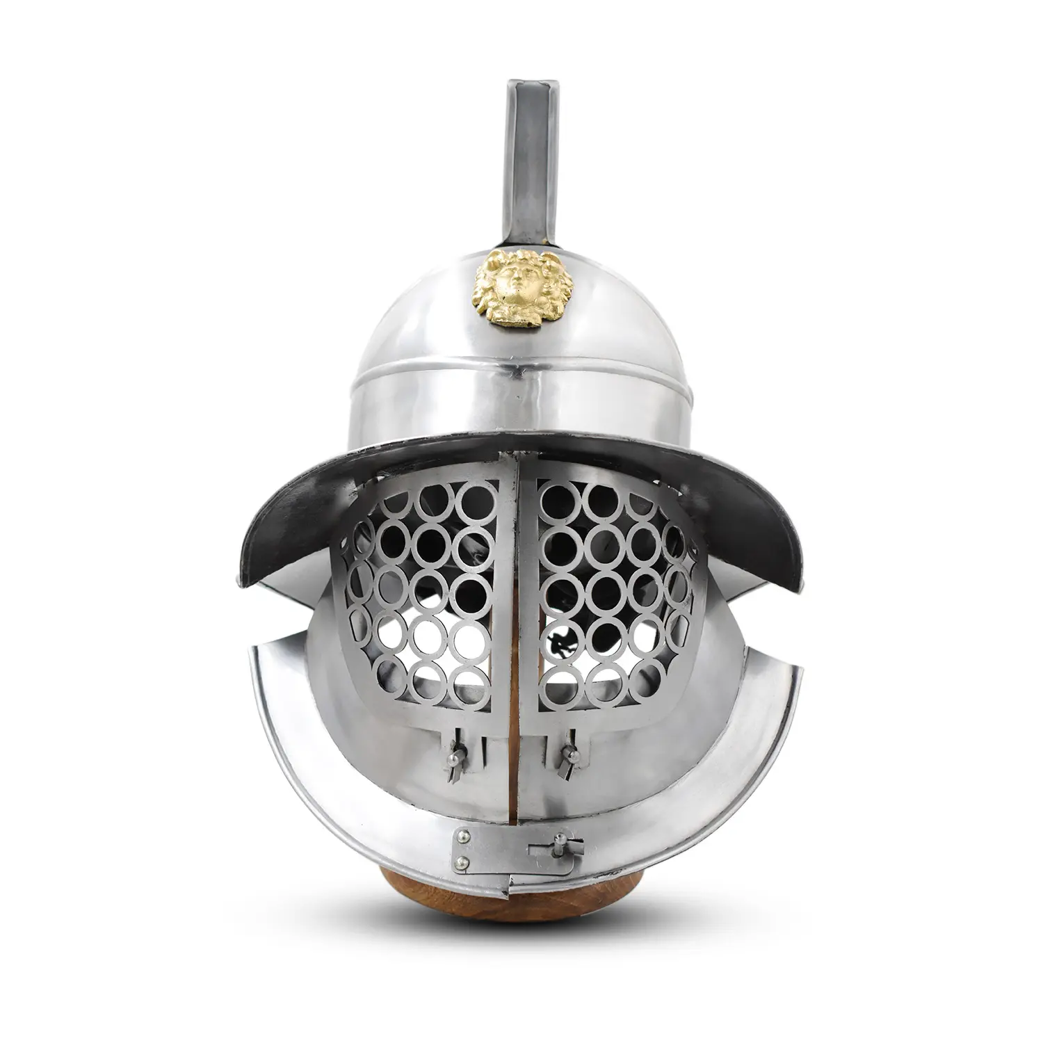 Medieval Warrior Fabri Murmillo Gladiator Helmet Wearable Medieval Armor 18 Gauge Steel Adjustable for Larp, Cosplay, Costumes
