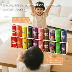 Guess Who Drink Bottle Matching Game Set, Memory Match Board Game, Educational Interactive Toy for Family Gatherings, Birthdays, Christmas Parties