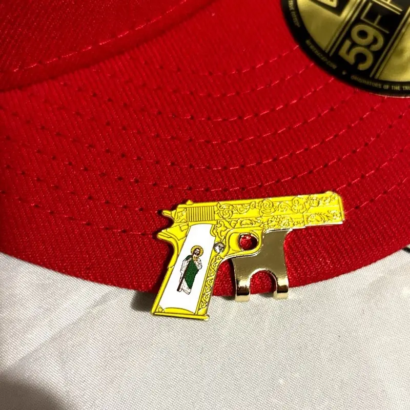 San Judas Hat Clips Hat Chain Pin for Hats with Decorative Design and Unique Features