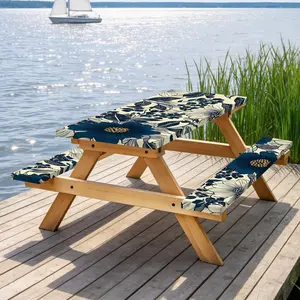 3pcs Picnic Table Cute Spring Tablecloth | Floral Outdoor Picnic Cover