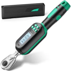 1/4 Inch Drive Digital TorqueWrench, 1.11-22.13Ft.lb/1.5-30N.m, Small  Torque Wrench with Preset Value, Buzzer & LED , +-2% Accuracy Torque Wrench for ,