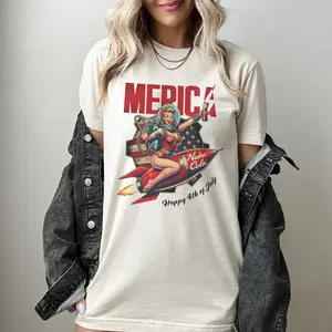 Happy 4th Of July, Retro Gaming Appeal Streetwear, Perfect Gift For Fan, Unisex Heavy Tee, Gamer Shirt Gift