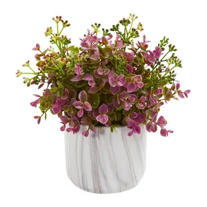 Eucalyptus Artificial Plant in Marble Finishede