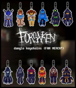 FORSAKEN Dangle Acrylic Keychains! [Dusekkar, 007n7, Shedletsky, Bluudud, 1x1x1x1, Mafioso...] Keychains, Bag Accessories Cute Gifts
