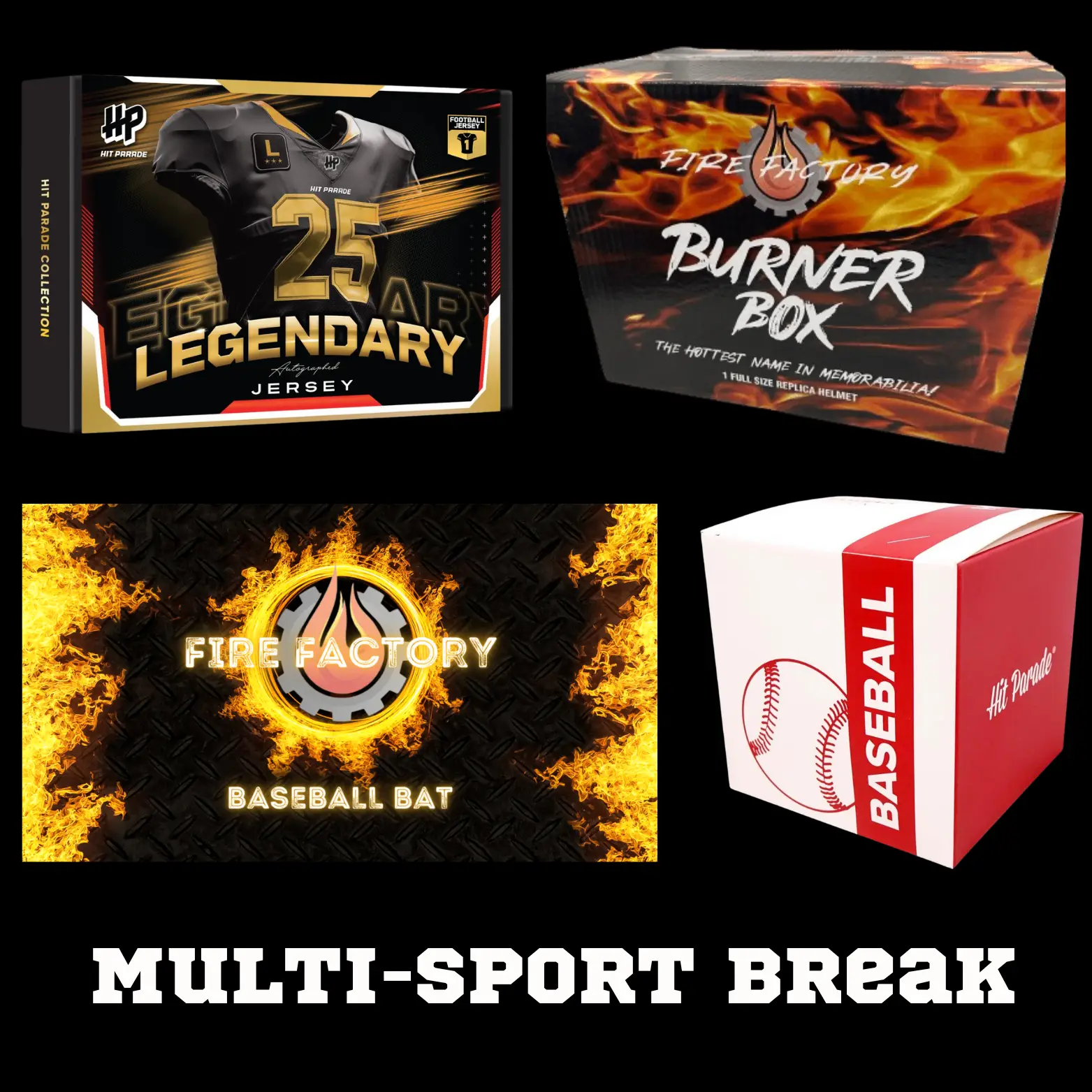 BamaBreaks - Multi-Sport 4 Item Memorabilia Break