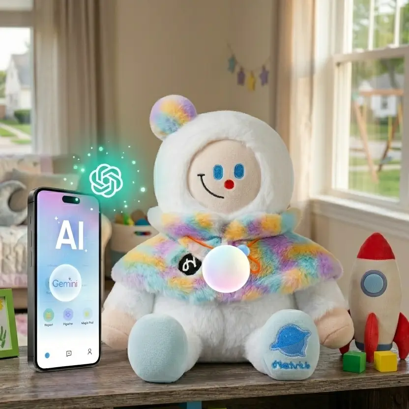 Snowman Elf With Bubble Pal