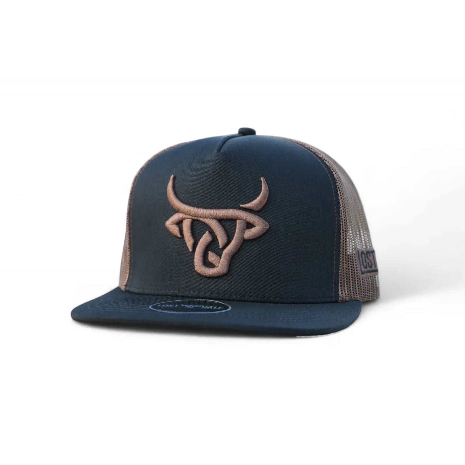 Lost Calf Heck Flat Bill Trucker Hat Lost Calf Heck Flat Bill Trucker Hat