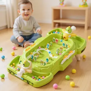 Decompress Two-Player Dinosaur Pinball Machine with Moving Arms & Scoring System - Interactive Educational Tabletop Game for, Parent-Child Competitive Party Game, Christmas Deluxe Version with Colorful Dinosaur Characters, Durable Plastic C