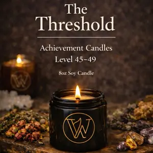 The Threshold Achievement Candles | Level 45–49 | 8 oz Soy Candle