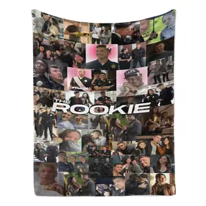 our new go-to blanket for re-watching The Rookie marathons 30x40 40x50 50x60 60x80inch