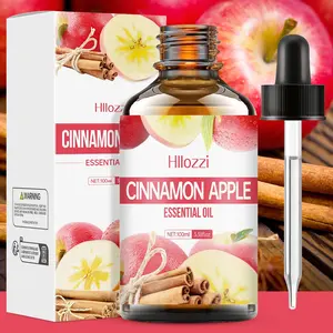 Cinnamon apple essential oil, Aromatherapy Wellness, a combination of woody notes and fruit, has a unique fragrance and is suitable for diffusers, humidifiers, and body massage.