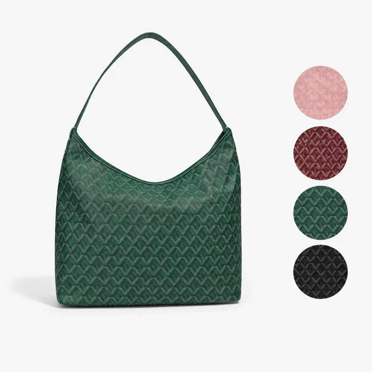 Women's GY Geometric Printed Hobo Bag - Large Capacity, Lightweight Underarm Shoulder Tote, Casual Work Commute Everyday Shopper Purse, Bags for Women