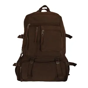212 MAIN Vintage Cantabrian Excursion Rucksack - Functional, Multi-Use, With Compartments, Retro Fox Outdoor Design, Large Size, Zip Closure, Non-Leather Trim, Functional Backpacks, Multi Use Backpacks