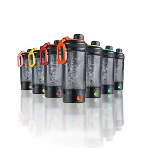 Electric Protein Shaker Bottle - Smart Blender Bottle, Leak-Proof Design, USB Rechargeable Mixer Cup for Shakes and Meal Replacements, BPA-Free Tritan, 24oz outdoorfun