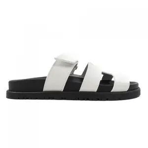 Pre-owned HERMÈS Calfskin Small Leather Goods Hermes Chypre Sandals