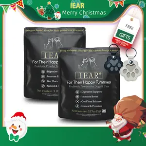 IEAR is giving away free pet hair keychains this Christmas!  IEAR Super Probiotics, made with natural, high-quality ingredients, balance gut flora, relieve diarrhea, and boost immunity. Contains turkey tail mushroom extract. A daily supplement. Large Wate