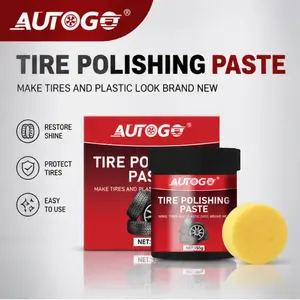 Autogo Tire Polish Paste, Car Tire Care Glossy Finish, Shine Maintenance, Tire Care Products, Automotive Tire Polishing Compound