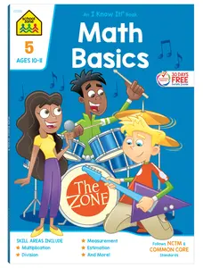 School Zone Math Basics Grade 5 Workbook -- School Zone - Paperback