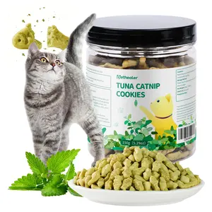 5.29oz/150g Cat Catnip Treats For Hairball Removal, Dental Health, Fish-Shaped With Catnip Flavor, Natural Dental Treats For Indoor Cats